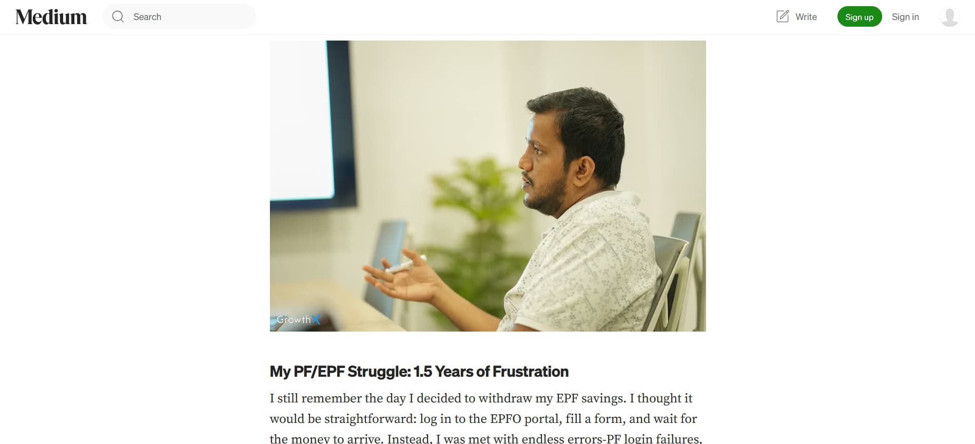 Cover image for article on Harsh Jain's journey from EPF Struggle to Helping Millions