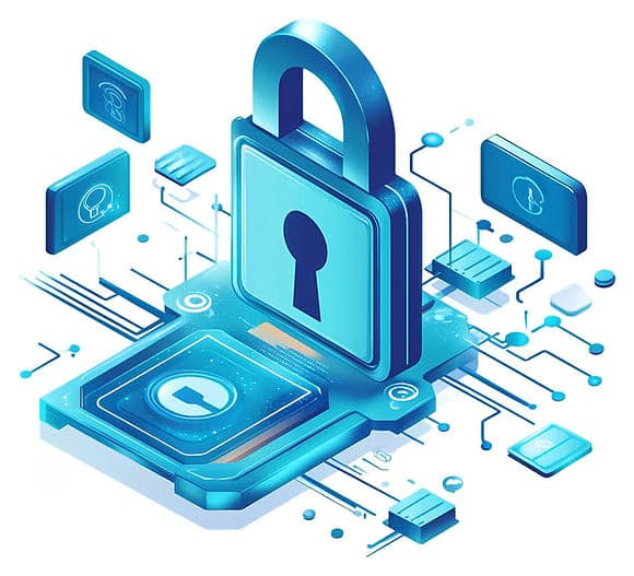 Security lock protecting Kustodian.Life financial resolution platform data