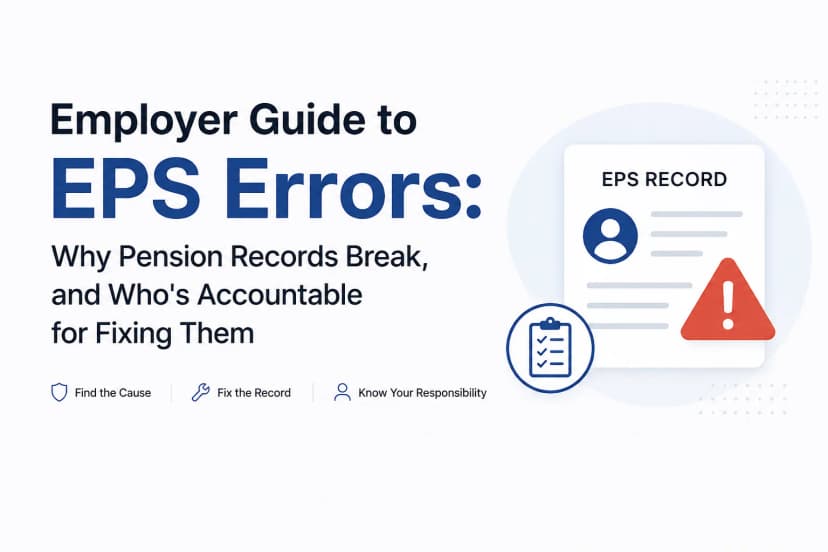 Employer Guide to EPS Errors: Why Pension Records Break, and Who's Accountable for Fixing Them