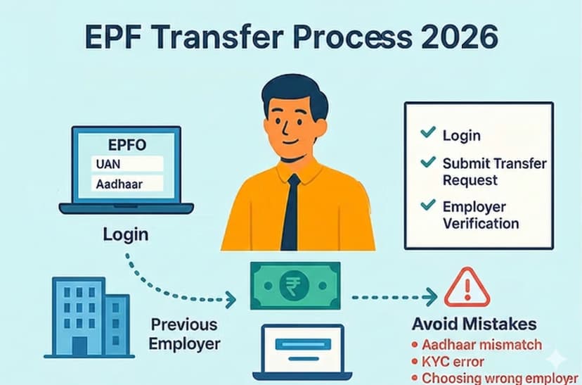 EPF Transfer Process 2026: How to Transfer PF When Changing Jobs