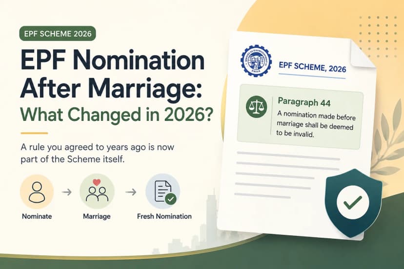 EPF Nomination Invalid After Marriage? What Actually Changed Under the EPF Scheme 2026