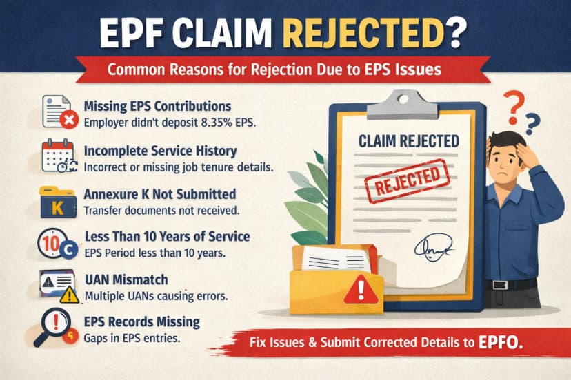 EPF Claim Rejected Because of EPS issue? 2026 Top Reasons and Proven Fixes